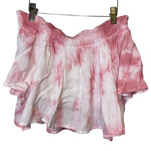 NWT Kiwi & Punch Boho tie dye crop top Off Shoulder size S
